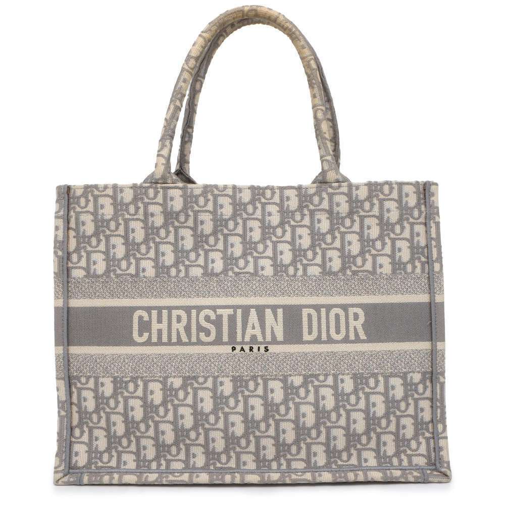 Christian Dior Tote Bag Oblique Embroidery